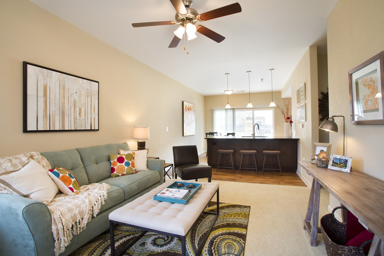 Unit Living Room - SunSTONE at Fox Ridge