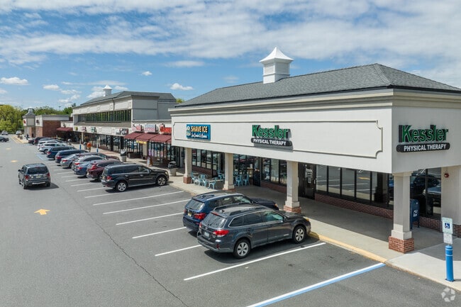 The Brookchester Shopping Center in New Milford, NJ hosts a variety of shops and eateries.