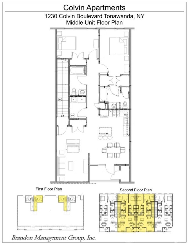 Floorplan - Interior Units - 1230 Colvin Blvd