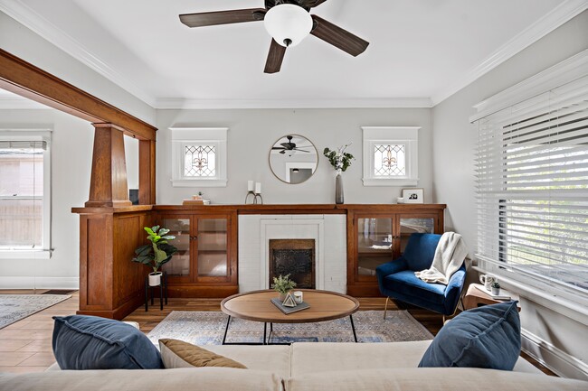 Living Room Fireplace - 2176 S Bannock St