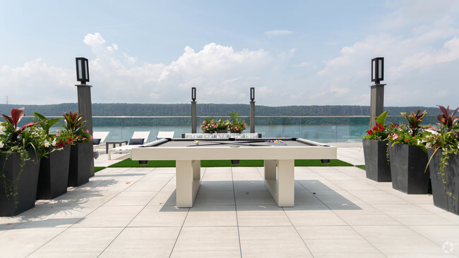 Roof Deck Pool Table - Stratus on Hudson