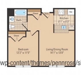 1BR/1BA - Studevan Apartments