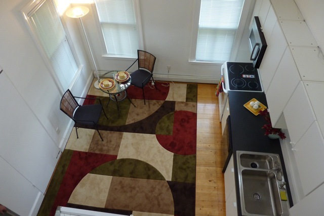 view of kitchen from loft - 416 E Windsor Ave