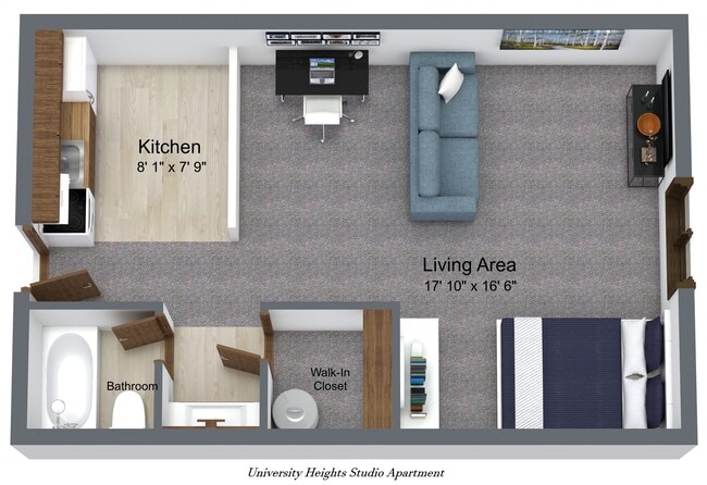 Studio - University Heights Apartments