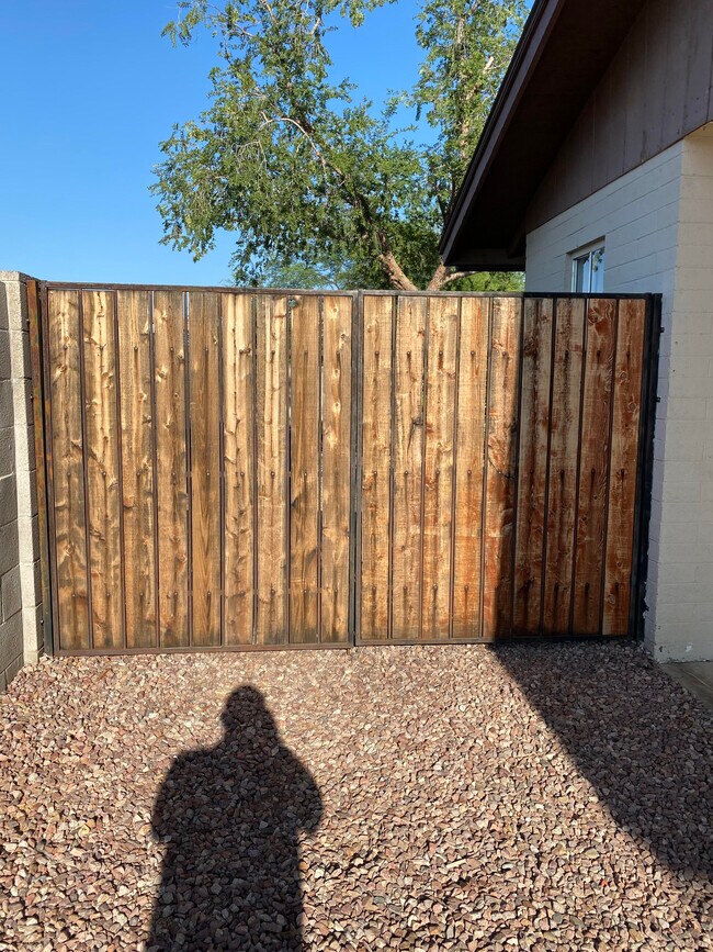 Double wide gate - 18225 N 11th Ave