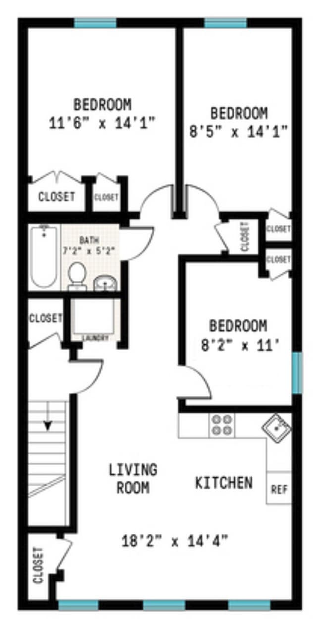 2nd Floor Plan - 602 Lexington Ave