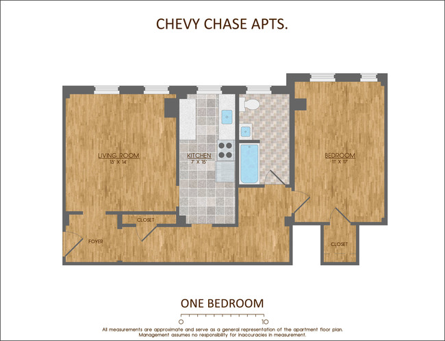 Plano de planta - Chevy Chase Apartments