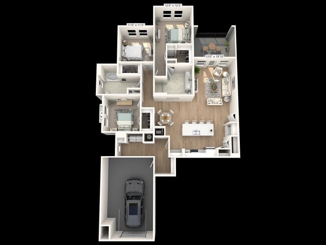 The Harris 3 Bedroom/2 Bathroom - Arbours at Cocoa Landing