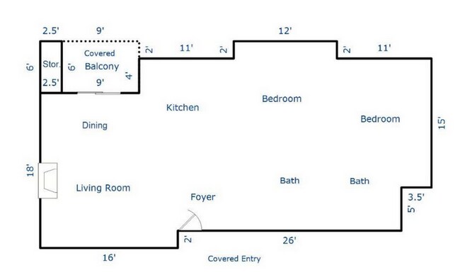 floor plan (approximate) - 608 Shoreham Ct