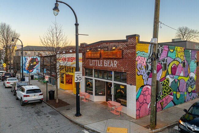 Georgia Ave, the heart of Summerhill, has seen recent renovations and new businesses.