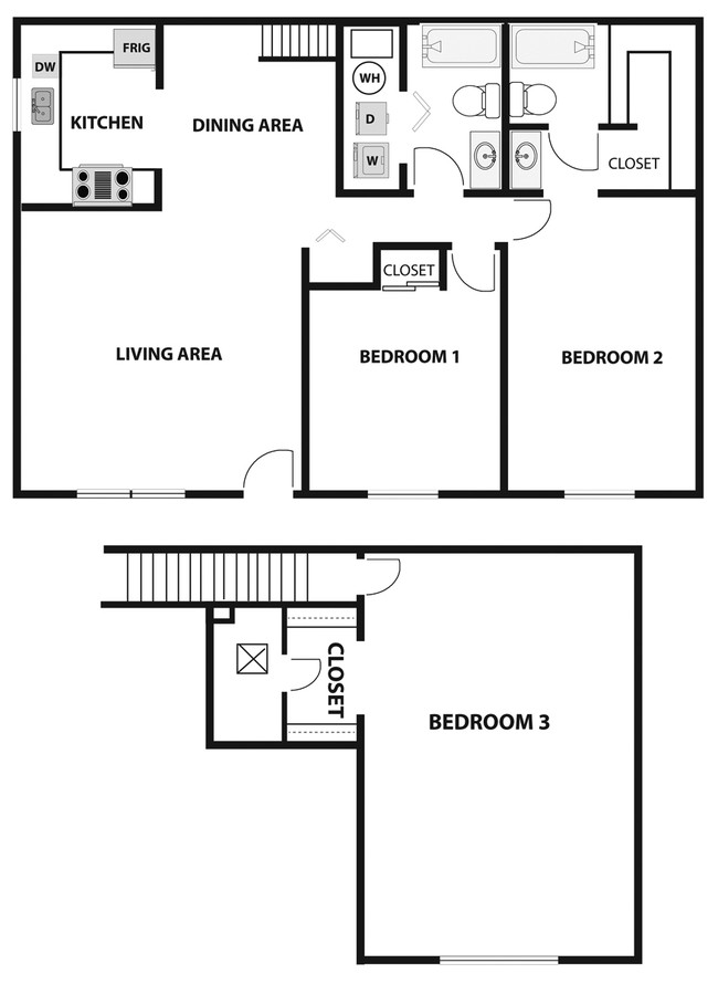 Plano de planta - Newark Green Apartments