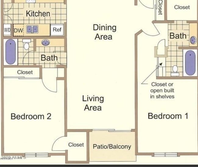 Split floor plan perfect for roommates! - 3825 E Camelback Rd