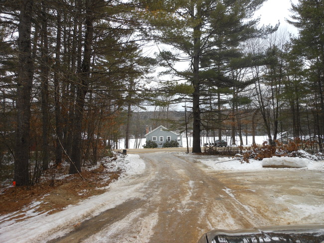 Driveway view to street - 165 Sandogardy Pond Rd