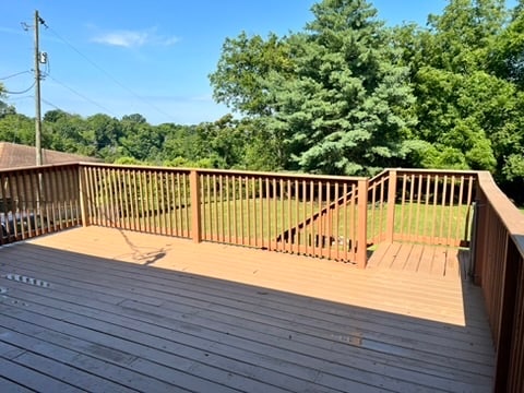 Large Deck with view of Downtown Nashville - 2118 Dearborn Dr