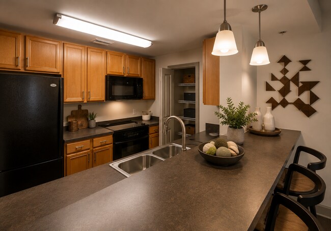 Cocina modelo - The Carling Apartments