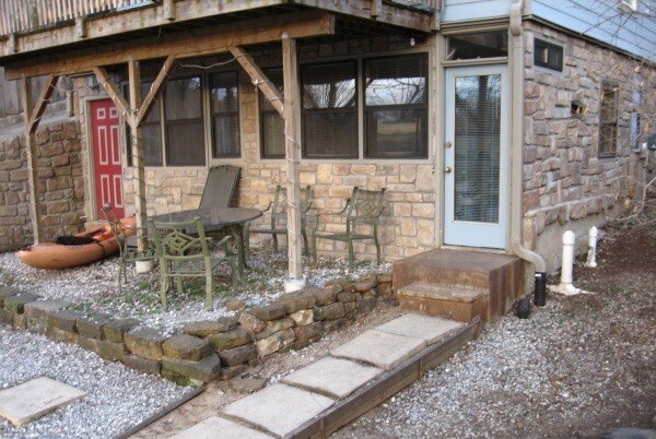 entry into kitchen with wall of windows - 105 S West Ave
