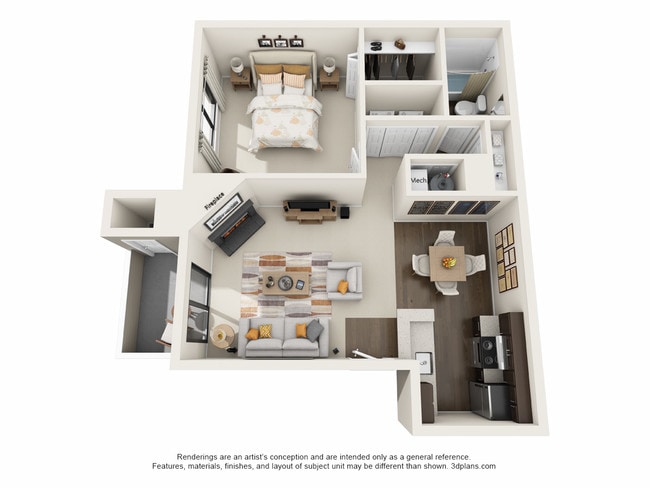 1 Bedroom | 1 Bath 780 sq ft - Greentree Village