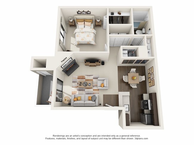 1 habitación | 1 baño 780 ft² - Greentree Village