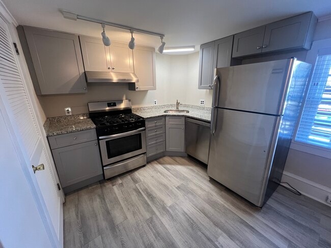 newly renovated cabinetry and Stainless steel appliances - 2 Mechanic St Apartments