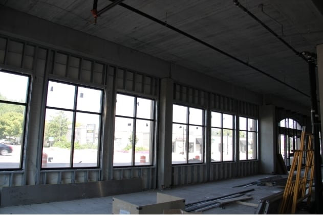 View of inside the current shell - TowerLight on Wooddale Avenue