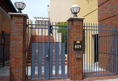 Gated entrance near Heirloom Bakery - 809 Meridian Ave