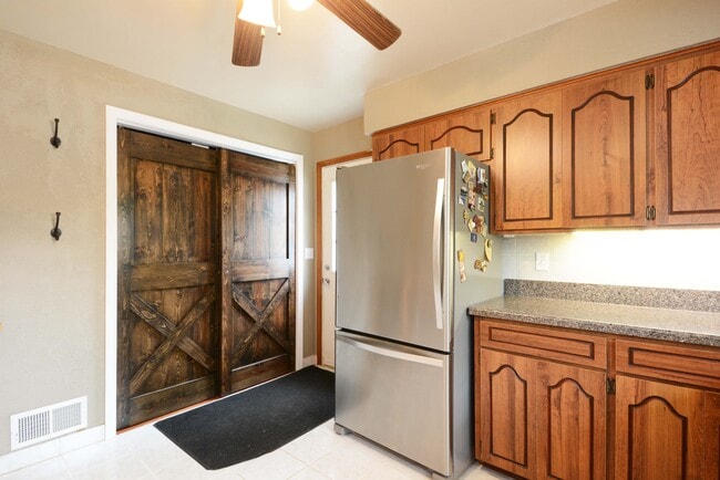 closet and pantry with barn door - 4239 Diamond Dr