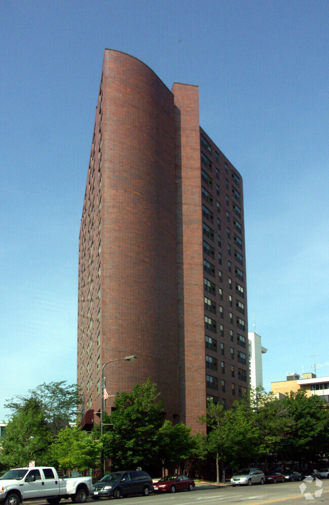 View from the northeast - Fontaine Towers