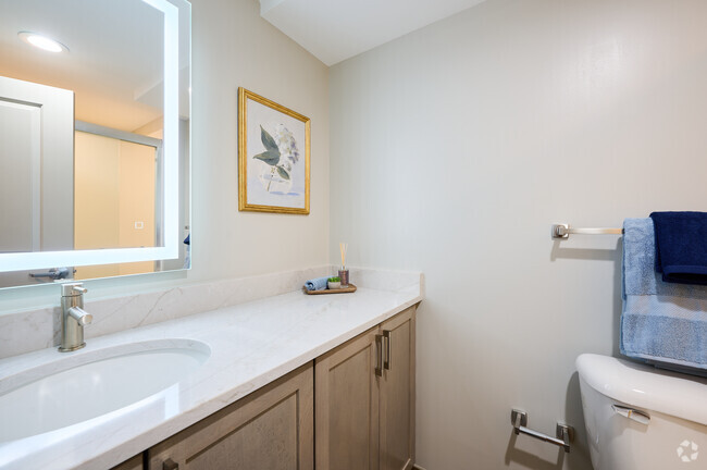 1 BR, 1 BA - 871 SF BATHROOM - Symphony Place