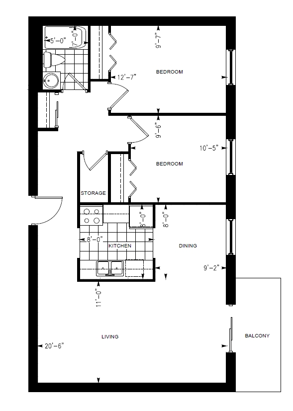 Plan d'étage - Huntington Place