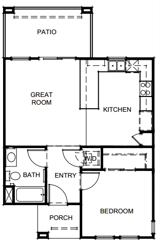 1BR/1BA - Grove at Sunset Court