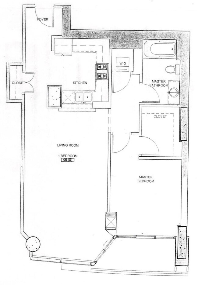 Plano de planta - 450 E Waterside Dr