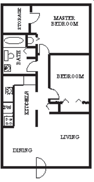 2BR/1BA - Gracie Park Apartments