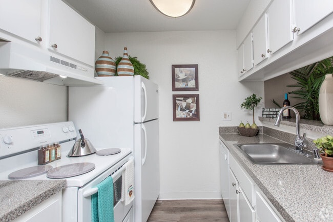 1 Br, Kitchen - Riveraine Apartments