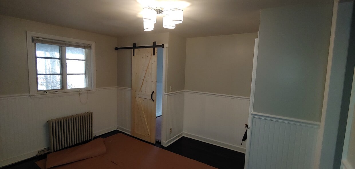 All new contemporary light fixtures , new barn doors - 219 Overpeck Ave
