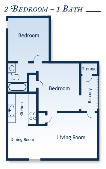 2BR/1BA - Fox Valley Apartments