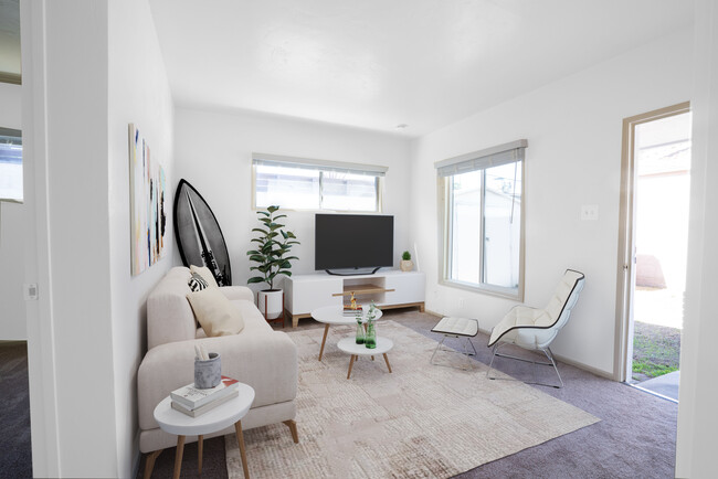 Bright Living Room (Virtually Staged) - 126 W Walnut Ave