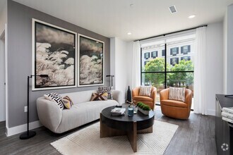 2BR, 2BA - 1,080SF - Living Room - 2020 Providence