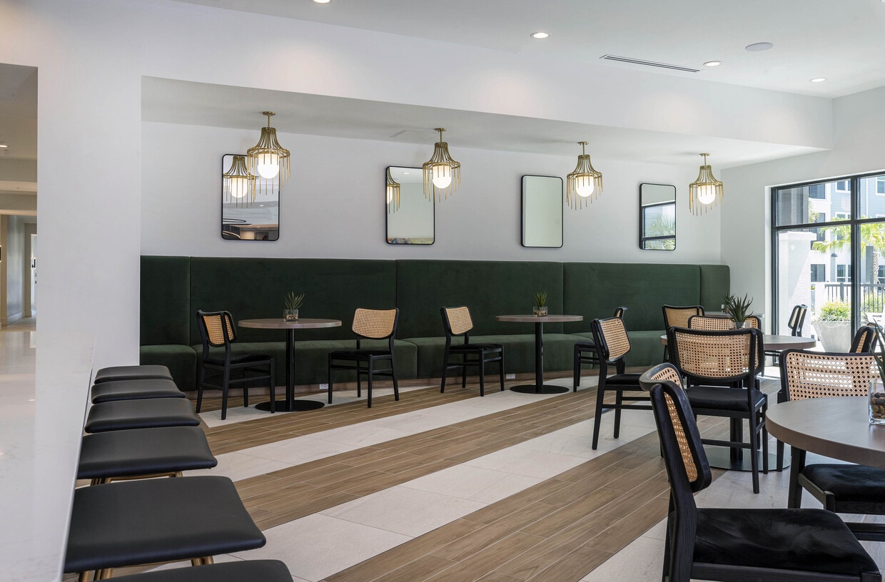 6 - CALIROSA CLUB DINING BANQUETTE VIEW - Rosalia Winter Park 55+ Active Adult Community