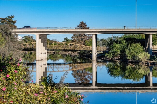 The Downtown River Trail is a popular place to take in the sights.