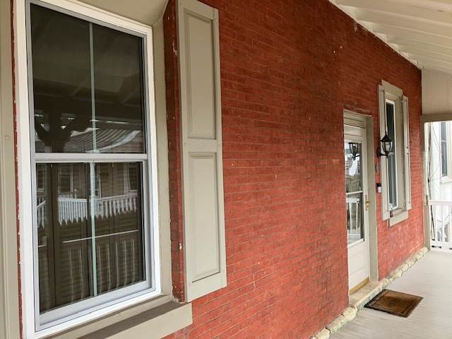 Porch with new windows - 24 W King St