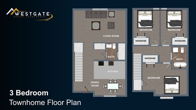 Plano de planta - Westgate Manor Apartments