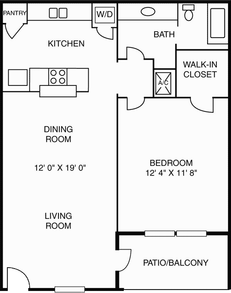 1BR/1BA - Senior Walnut Terrace 62+