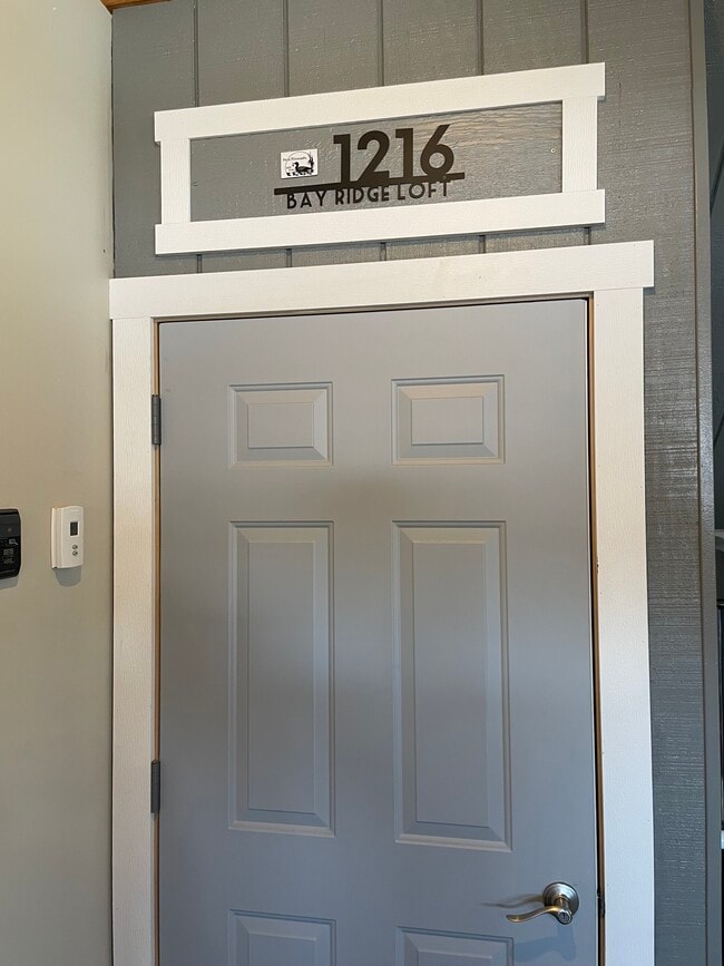 Private apartment entry inside garage - 1216 Bay Ridge Dr