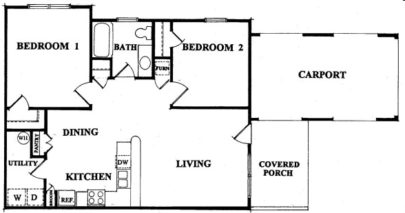 Amberley 1 Bath - Amberley Senior Community