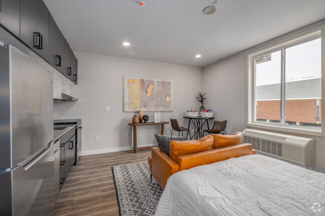 Studio A - 364SF - Bedroom/Kitchen - The York Apartments