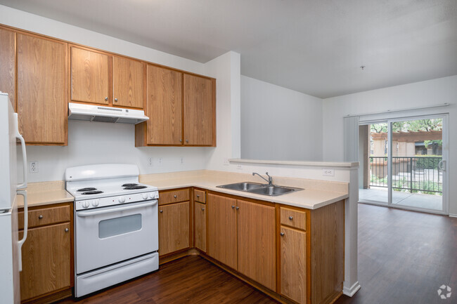 1BR, 1BA - 520SF - Kitchen - Perris Isle Senior Apartments