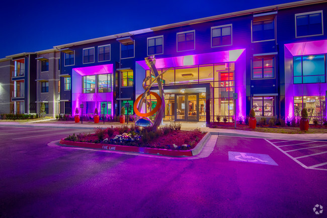 Property Entrance at Night - Bowman Pointe