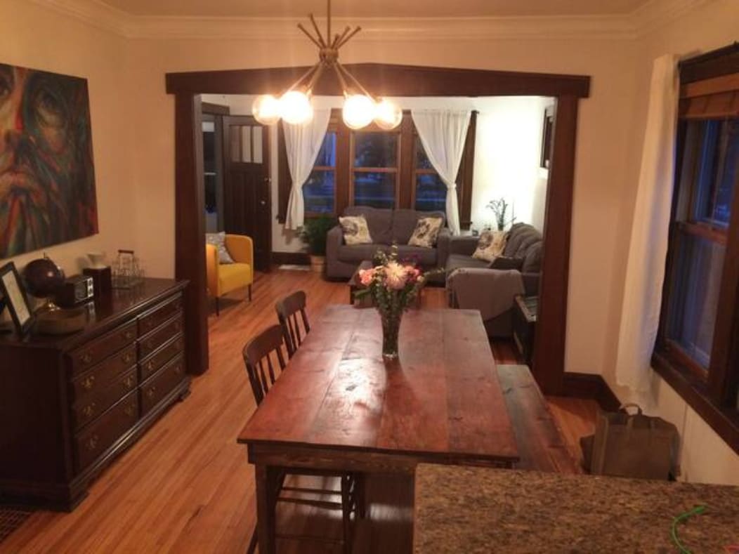 Dining room and living room - 1718 Buchanan St NE