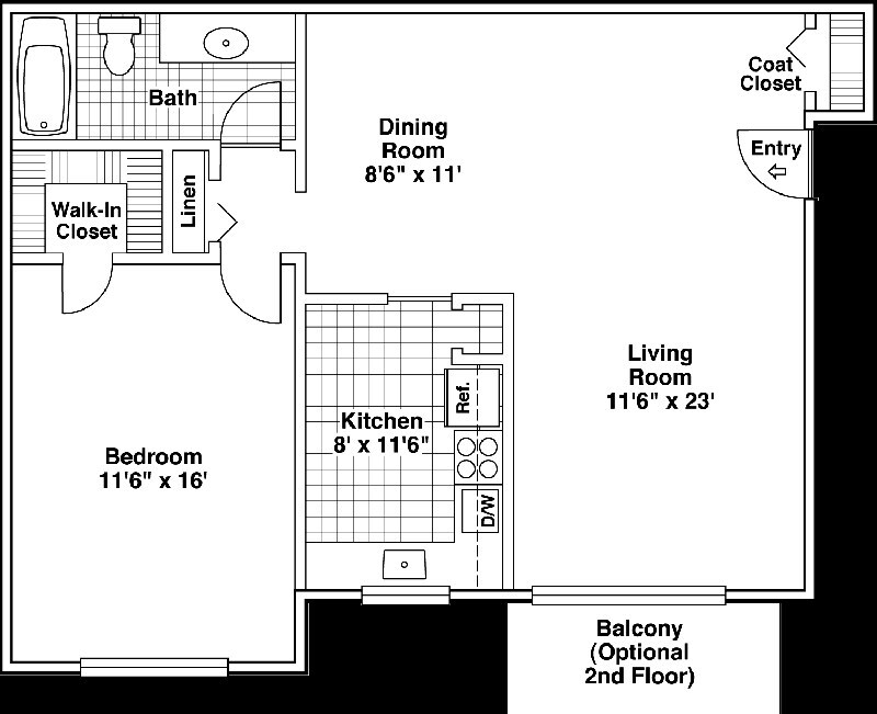Floor Plans - 1121 N Center St