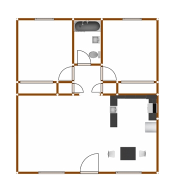 2HAB/1BA - Woodside Gardens